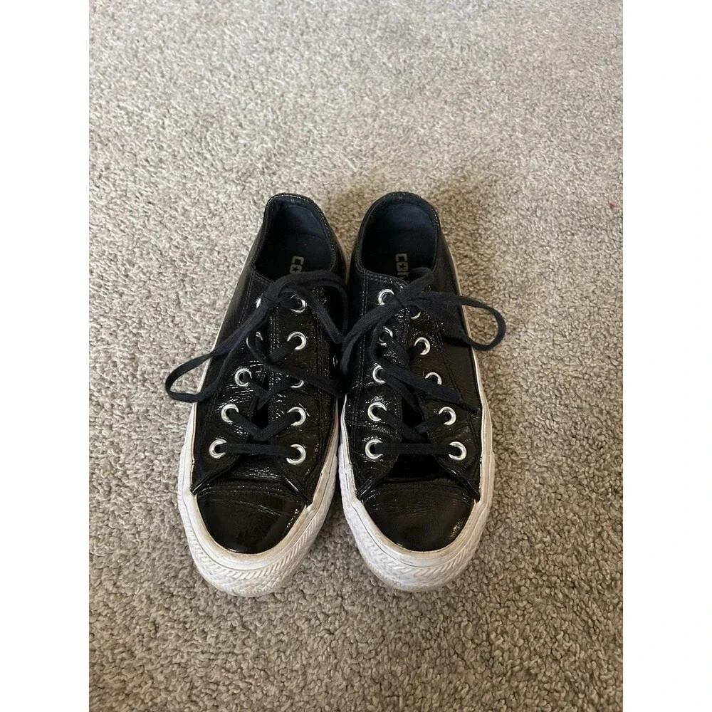 Converse Chuck Taylor All Star Ox Women's Shoes Black-White 558002c Women's 5 - Picture 2 of 7